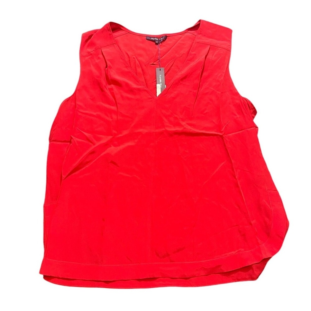 Rachel Roy Tank Top Womens‎ XL Red 100% Silk V-Neck Sleeveless Shell Blouse